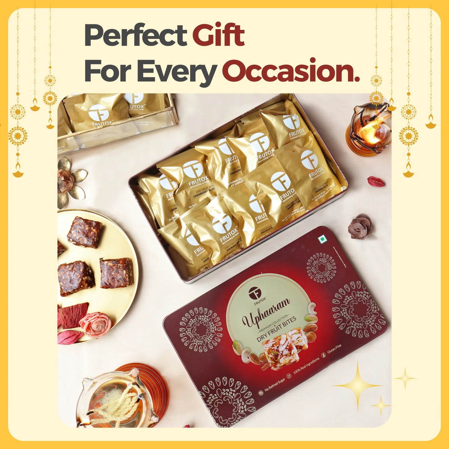 Uphaaram – Premium Gifting Box of 20 Dry Fruit Bites