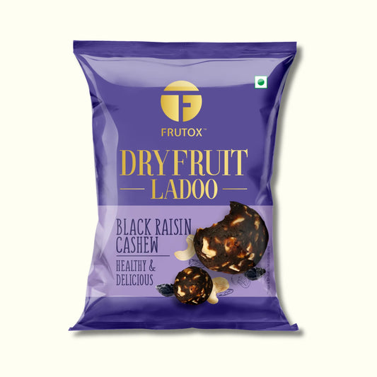 Black Raisin Cashew Laddoo – Chatpata, Pack of 4 (40g)