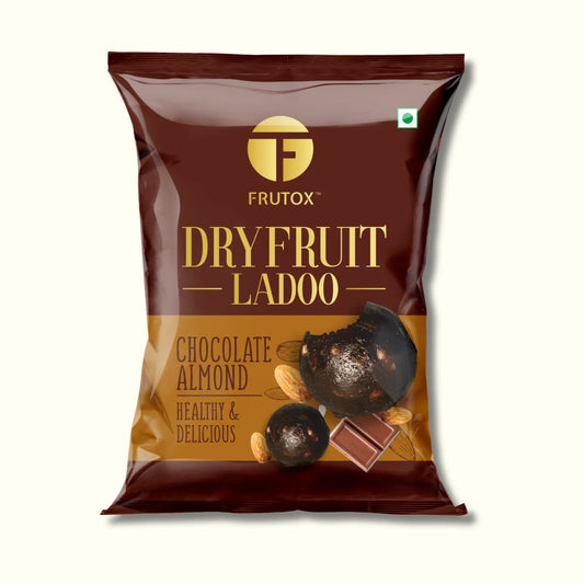 Chocolate Almond Laddoo – Guilt-Free, Pack of 4 (40g)