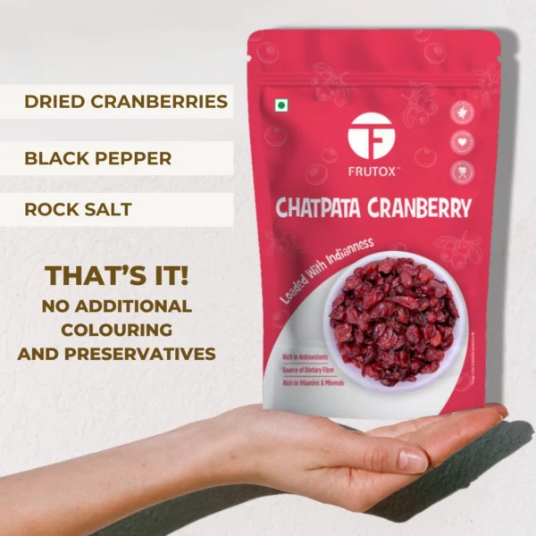 CHATPATA CRANBERRY | SWEET & SALTY Healthy Snack for Kids and Adults | Immunity Booster & Rich in Antioxidants - Image 5