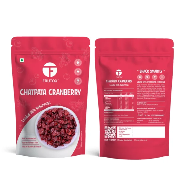 CHATPATA CRANBERRY | SWEET & SALTY Healthy Snack for Kids and Adults | Immunity Booster & Rich in Antioxidants - Image 2